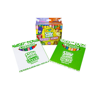 Silly Scents Sweet & Stinky Scented Markers 20 Count - US 3615